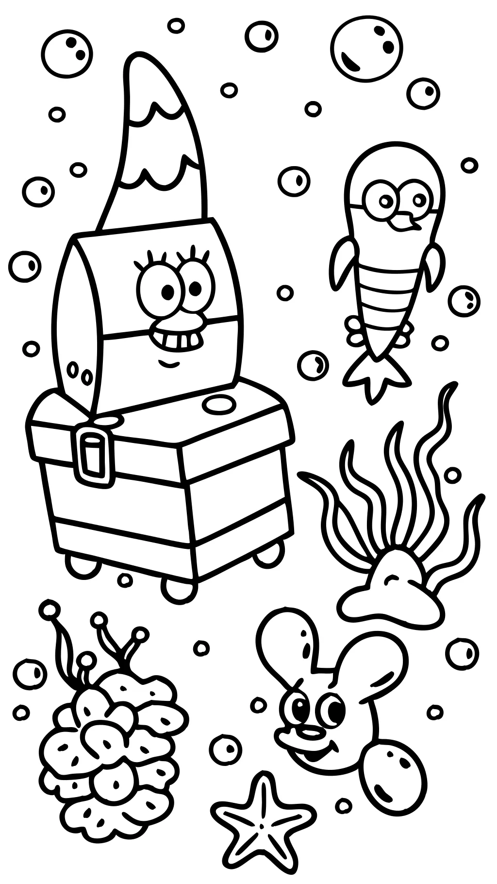 spongebob pages to color